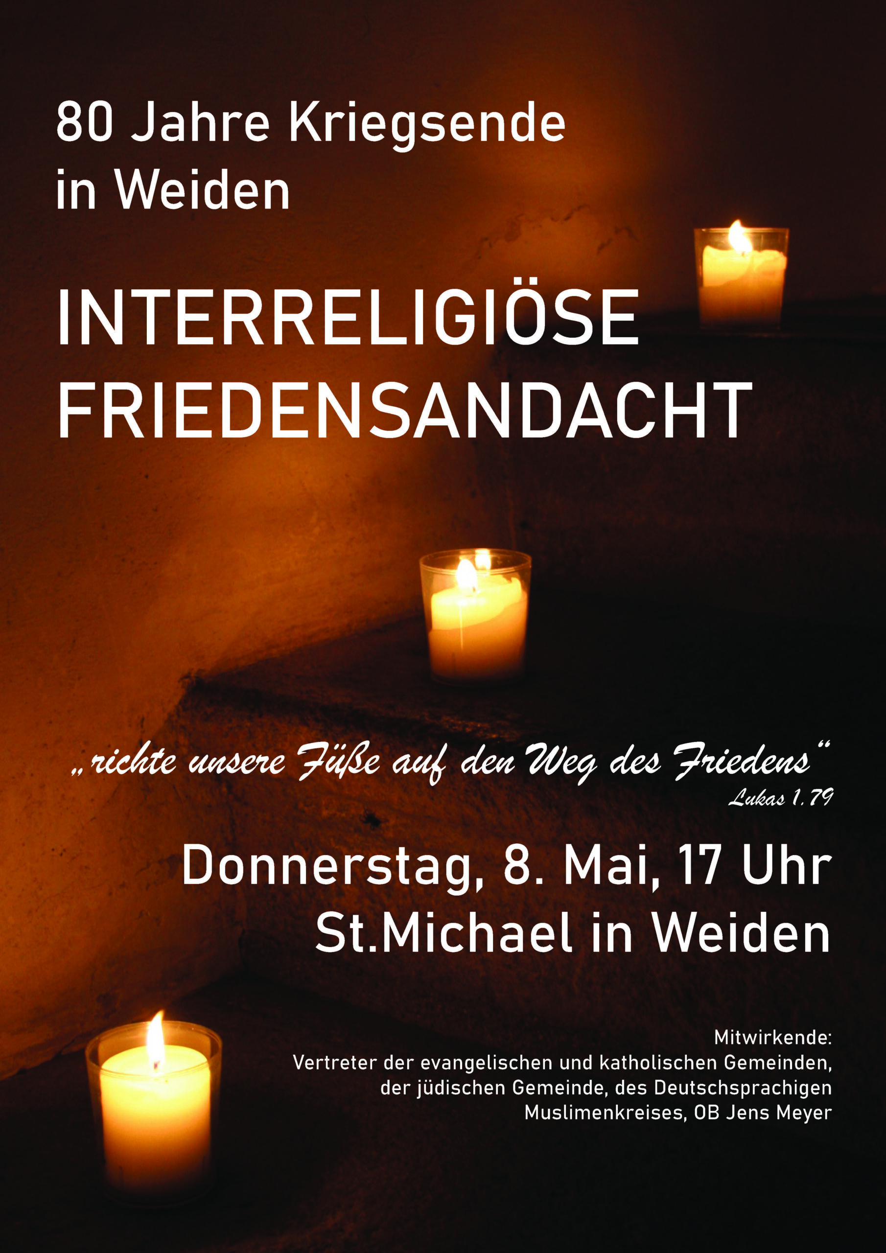 Plakat Friedensandacht